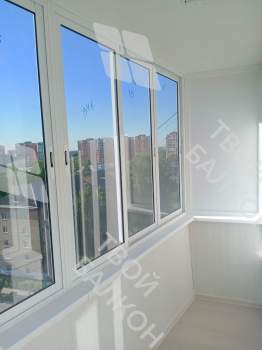 Остекление балкона и отделка стен