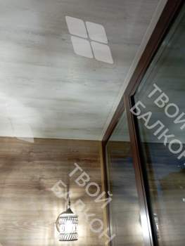 Отделка балкона под ключ в серии дома П-44 с холодным остеклением