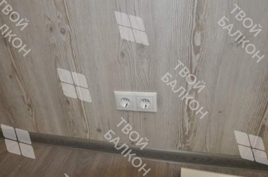 Отделка балкона под ключ с теплым остеклением ПВХ Brusbox